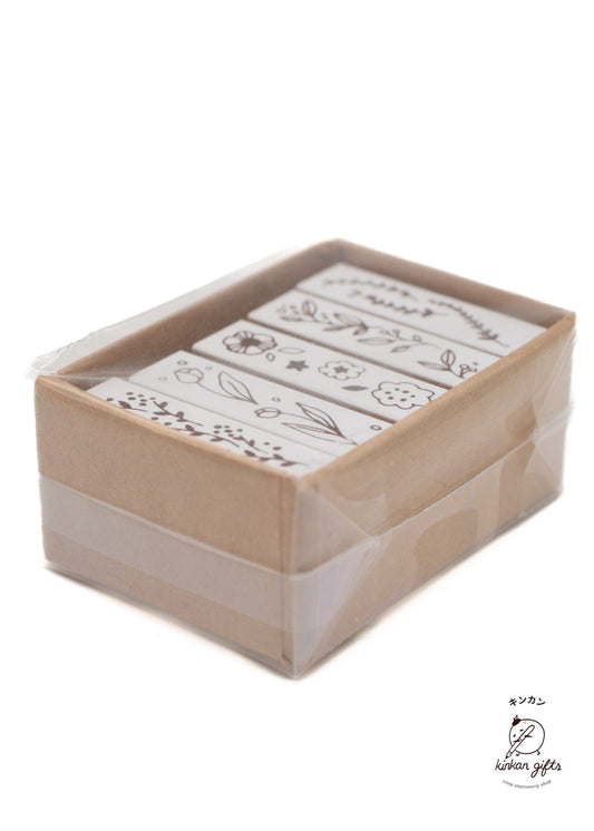 SANBY CO.,LTD. Line Deco Stamp Botanical Stamp Botanica