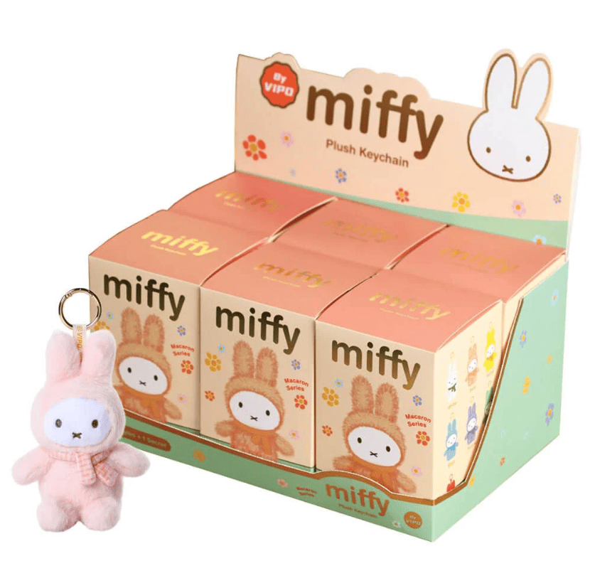 Shinjidai Miffy Bunny Plush Keychain Blind Box 6pcs in box