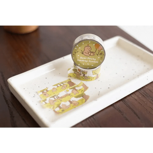 Sundrop Studios Washi Tape Bear Pawty Washi Tape