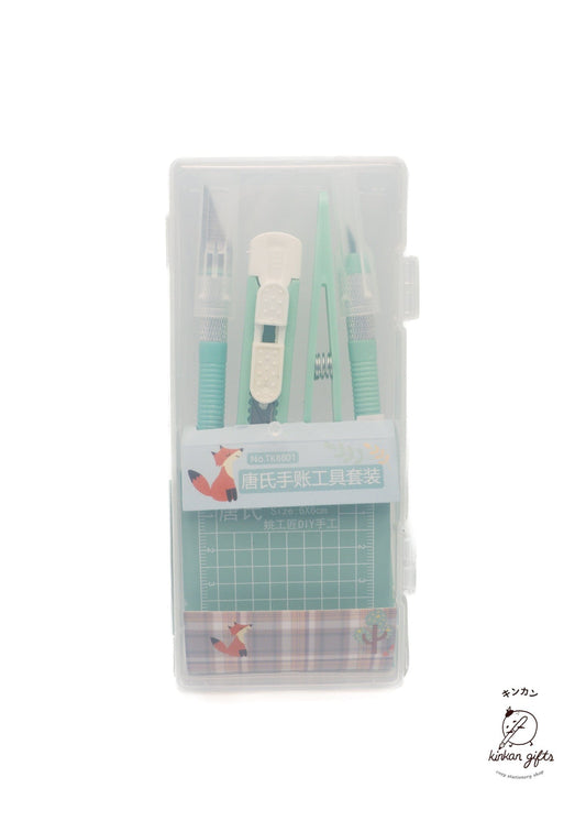 Temu Scissors & Cutting Tools DIY Cutting & Glue Tool Set With Mini Cutting Board
