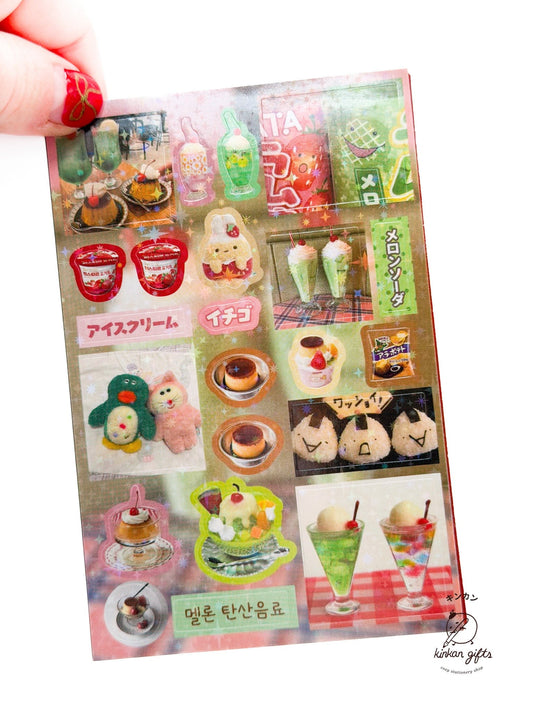 Temu Sticker Books Mr. Paper - Vintage Aesthetic Japanese Sticker Book - Millennium Dream