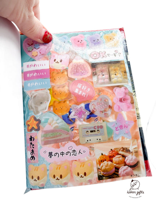 Temu Sticker Books Yuxian Vintage Aesthetic Japanese Sticker Book - Four Seasons Radio - Over 800 stickers (Copy) (Copy)