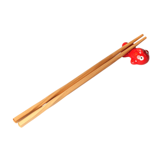 Urban Tokyo Goldfish Kingyo Porcelain Chopsticks Rest 2"L Red (12/288)