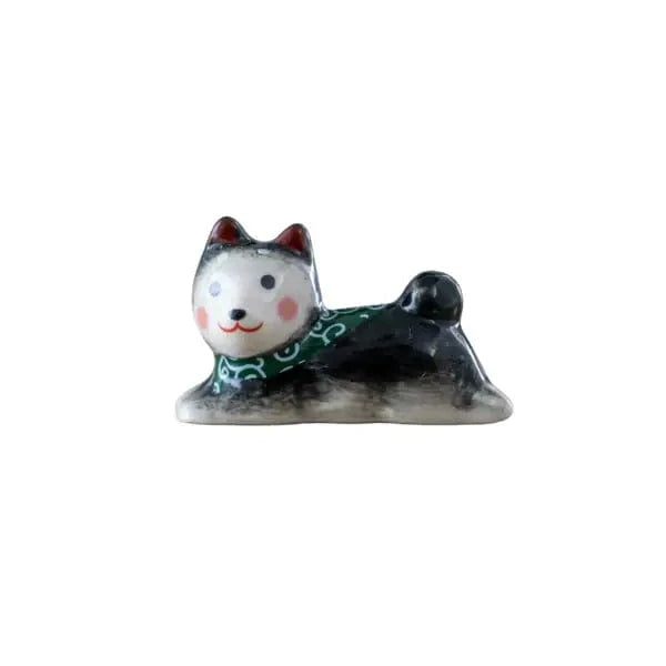 Urban Tokyo Shiba Inu Porcelain Chopsticks Rest 2"L