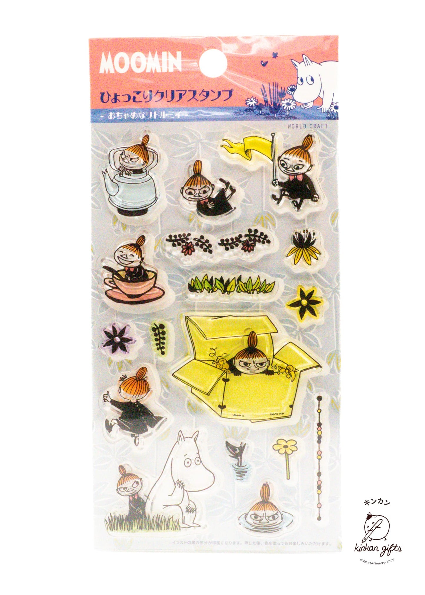 WORLD CRAFT CO.,LTD. Stamps & Ink Pads World Craft Stamps - Moomin - The Mischievous Little My
