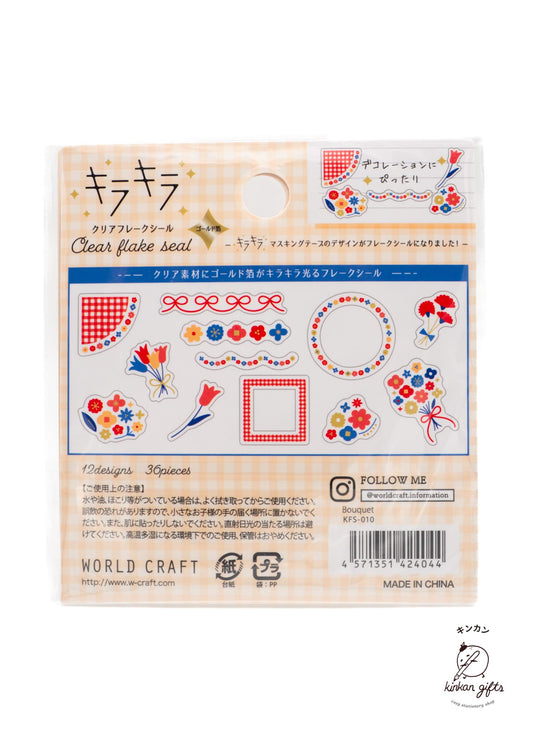 WORLD CRAFT CO.,LTD. World Craft - Clear Flake Seal - Bouquet