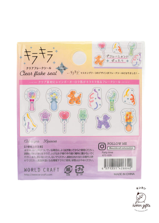 WORLD CRAFT CO.,LTD. World Craft - Clear Flake Seal - Party Time