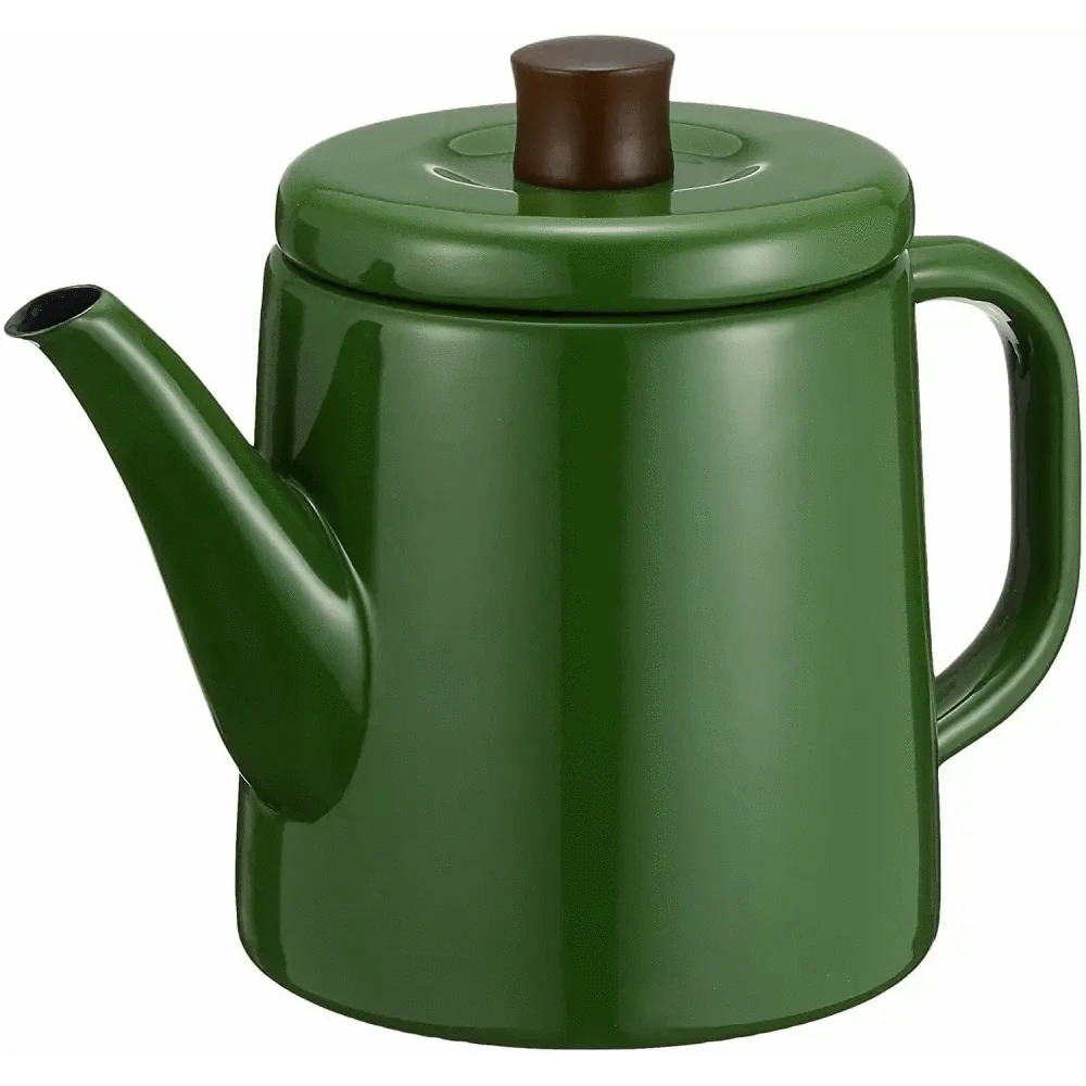 YAGIHASHI CO.,LTD Kitchen & Dining Pot 1.5L Green Noda Enamel IH-compatible Kettle Kettle Pot PTR-1.5KG 1.5 L Green Noda Horo Enamel Kettle