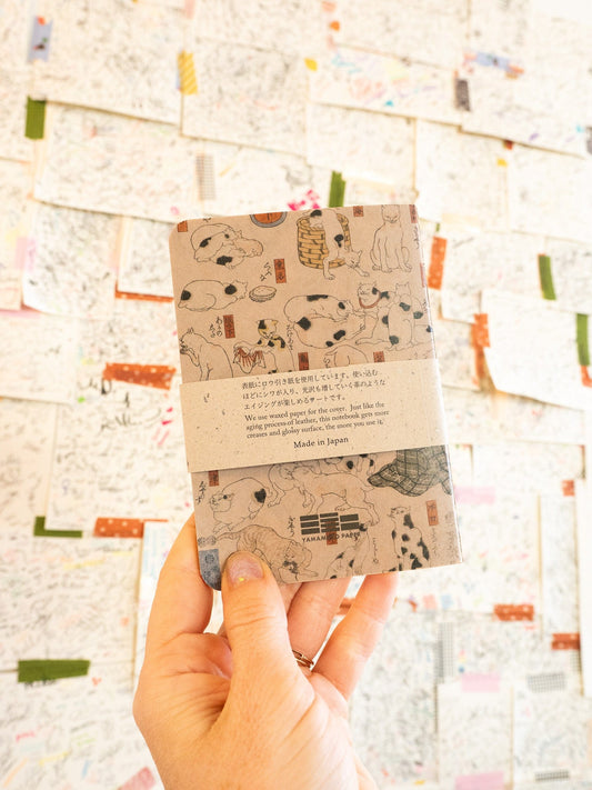 YAMAMOTO PAPER Notebooks & Notepads Museum Series RO-BIKI NOTE - Cat Design