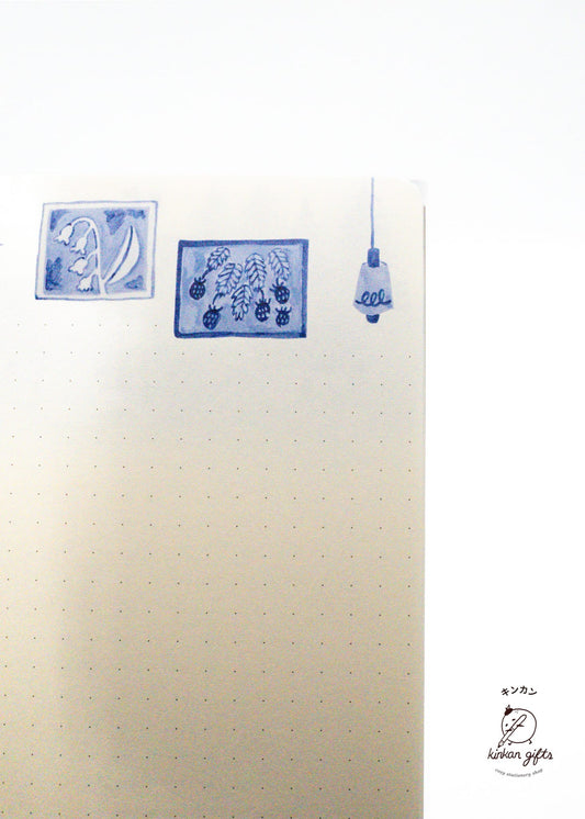 YURU LOG Notebooks & Notepads Blue Nordic Yuru Log Notebook B6 Blue Nordic