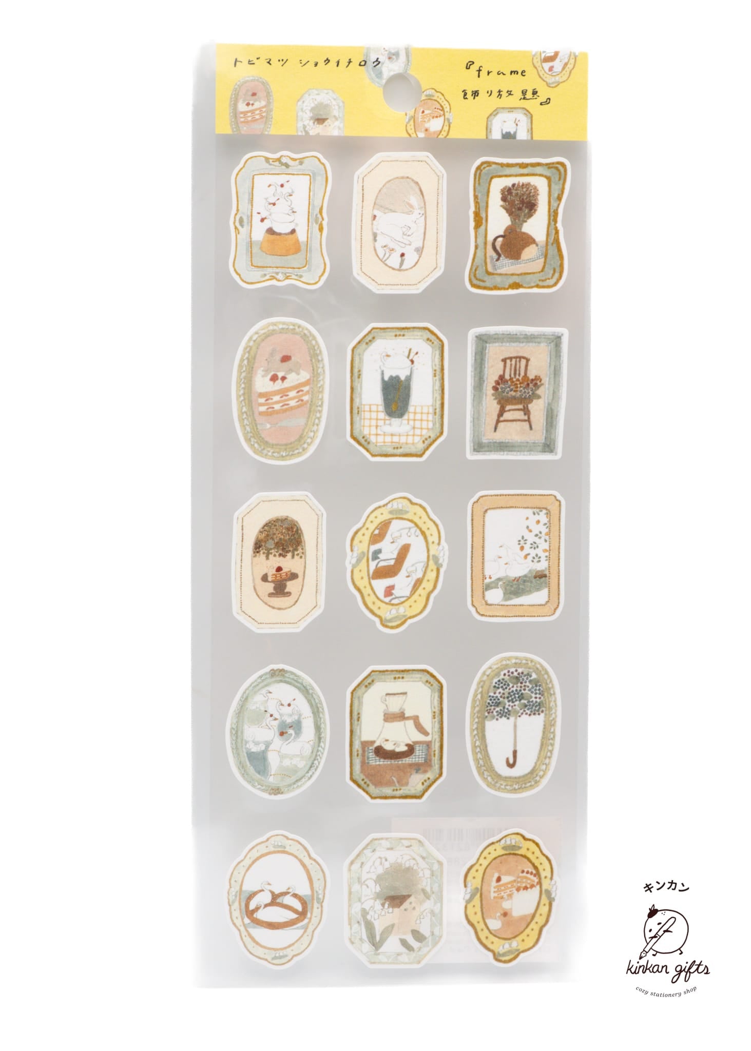ACTIVE CORPORATION Picture Frame Tobimatsu Shochirou Stickers Cotton Paper Sticker - Frame