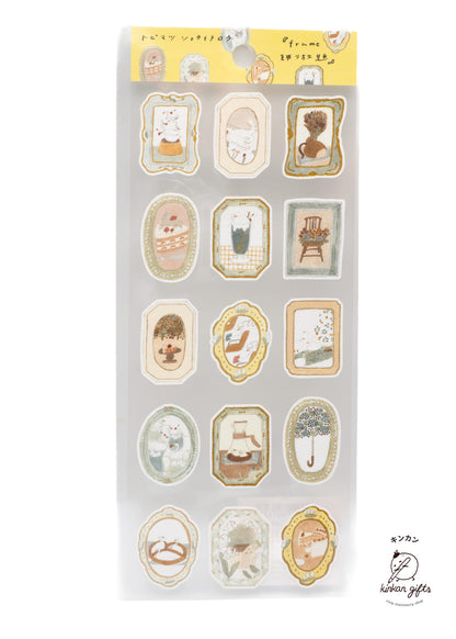 ACTIVE CORPORATION Picture Frame Tobimatsu Shochirou Stickers Cotton Paper Sticker - Frame