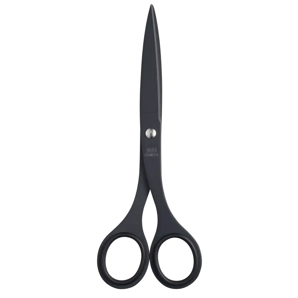 "Japacolle" Japan Collections Allex S-165F Office scissors (M) Black: Black