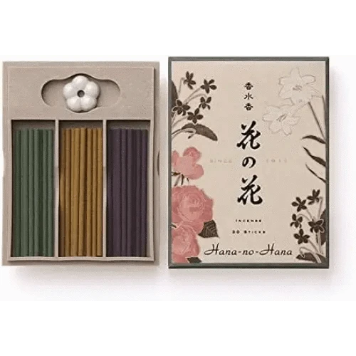 Amazon Incense Hana-no-Hana Assortment 30 Sticks (Rose, Lily, & Violet) by NIPPON KODO, Japanese Quality Incense
