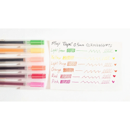 Amazon Pens XIZE SH - Muji "Dupe" Colored Gel Pens - .5mm
