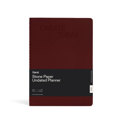 Ameico Burgundy Karst - B5 Softcover Undated Planner