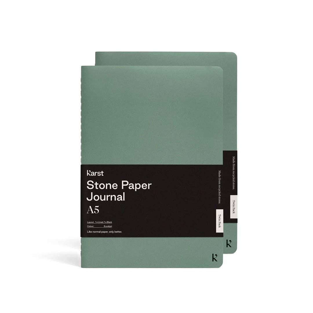 Ameico Eucalypt Karst - A5 Softcover Daily Journal Twin Pack