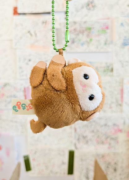Amuse,Inc. Keychains Plush Hanging Monkey Keychain