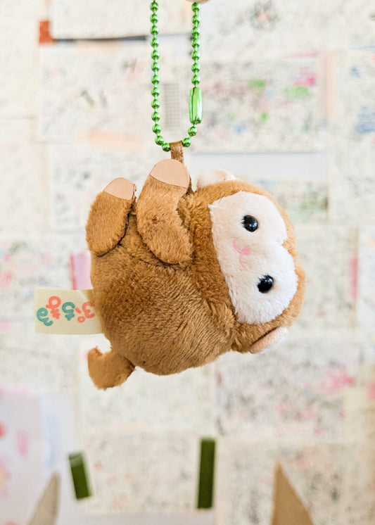 Amuse,Inc. Keychains Plush Hanging Monkey Keychain