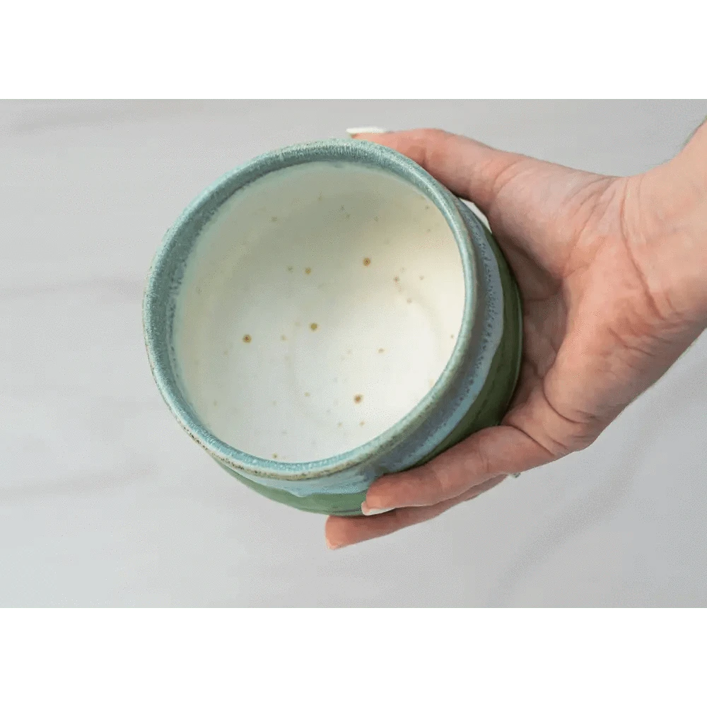 Aprikalife Tea & Tea Sets Handmade Japanese Sea Matcha Tea Bowl