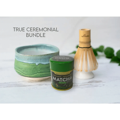 Aprikalife Tea & Tea Sets Handmade Japanese Sea Matcha Tea Bowl