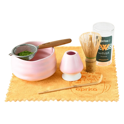 Aprikalife Tea & Tea Sets Pink Ceremonial Matcha Starter Kit (6pcs), Christmas Gift Set