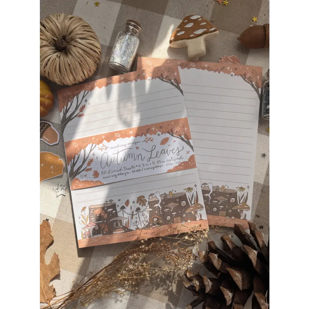 Autumn Leaves Notepad