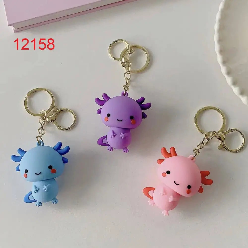 Axolotl Figurine Key Charm - 12