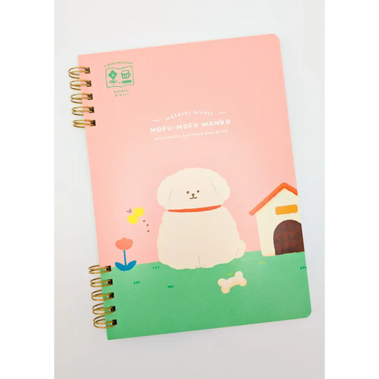 B6 Notebook - Watashi-biyori Series - Fluffy Dog - Notebooks & Notepads