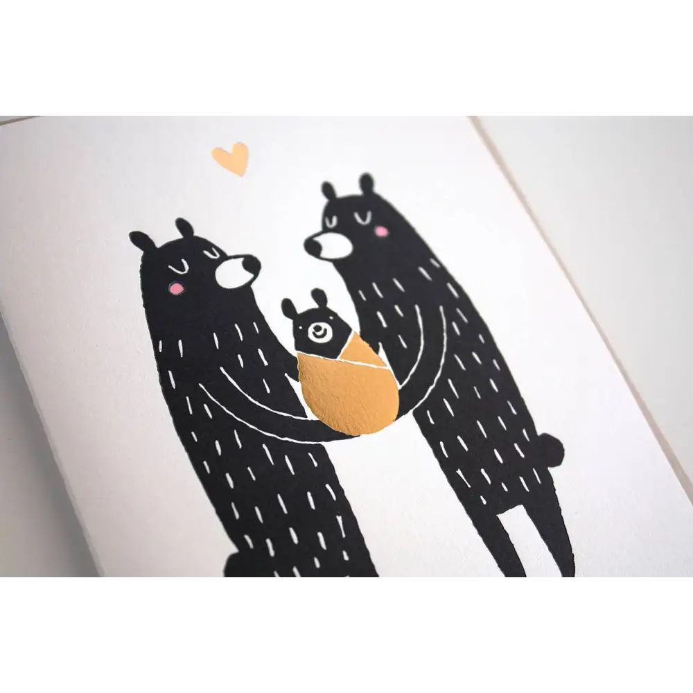 Baby Black Bear Card