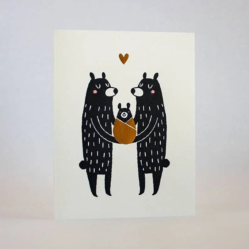 Baby Black Bear Card