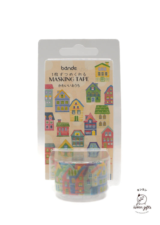Bande Washi Tape Cute House bande Washi Tape Masking Roll Sticker