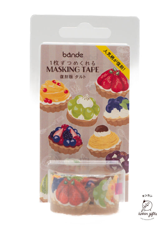 Bande Washi Tape Tarte bande masking roll sticker reprint tarte