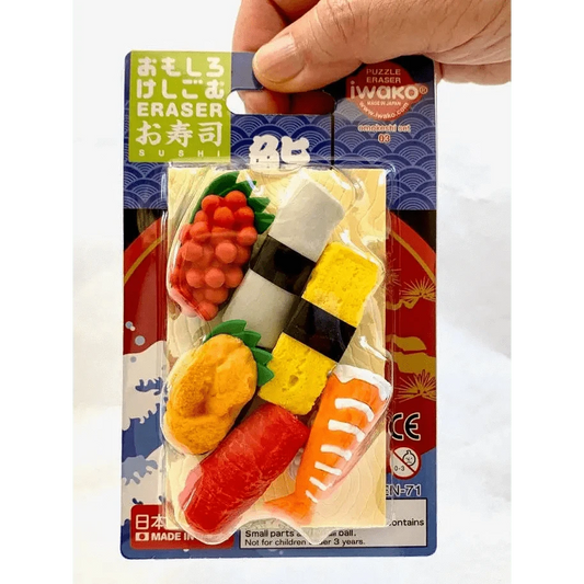 BCmini Erasers Iwako Sushi Eraser Card