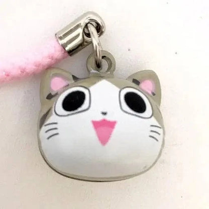 BCmini Keychains Gray Cat Bell