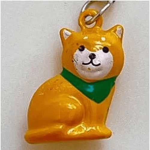 BCmini Keychains Shiba Inu Brass Bell Keychain Charm