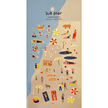 BCmini Sticker Sheet Beach Day Sticker Sheet