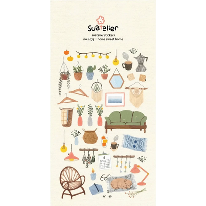 BCmini Sticker Sheet Home Sweet Home Sticker Sheet - Suatelier
