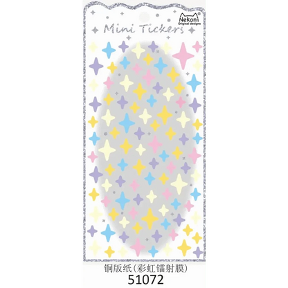 BCmini Sticker Sheet MINI CRYSTAL STAR STICKERS