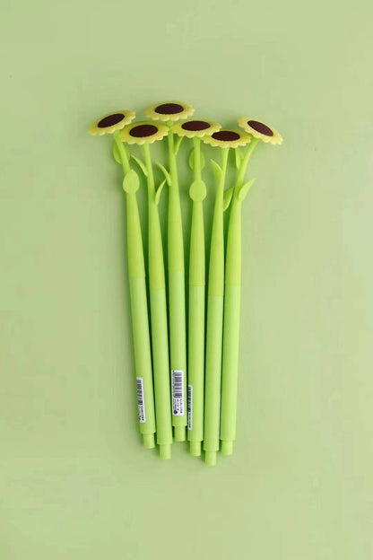 BCmini SUNFLOWER FLOWER WIGGLE GEL PEN-24