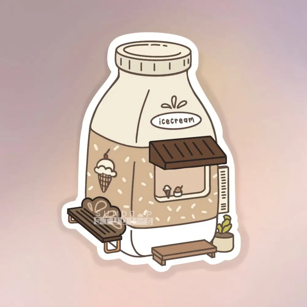 Beverage Places- Ice Cream Stand - decorative stickers