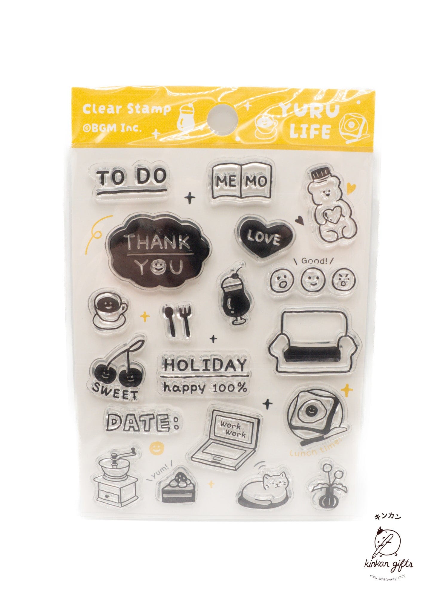 BGM INC. Clear Stamps Yuru Life BGM Stamp Clear Stamp