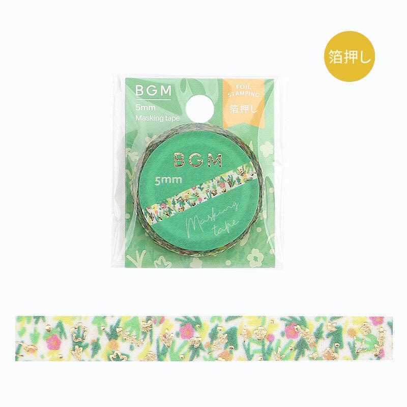 BGM INC. Flowers bloom BGM Washi Tape - 5mm
