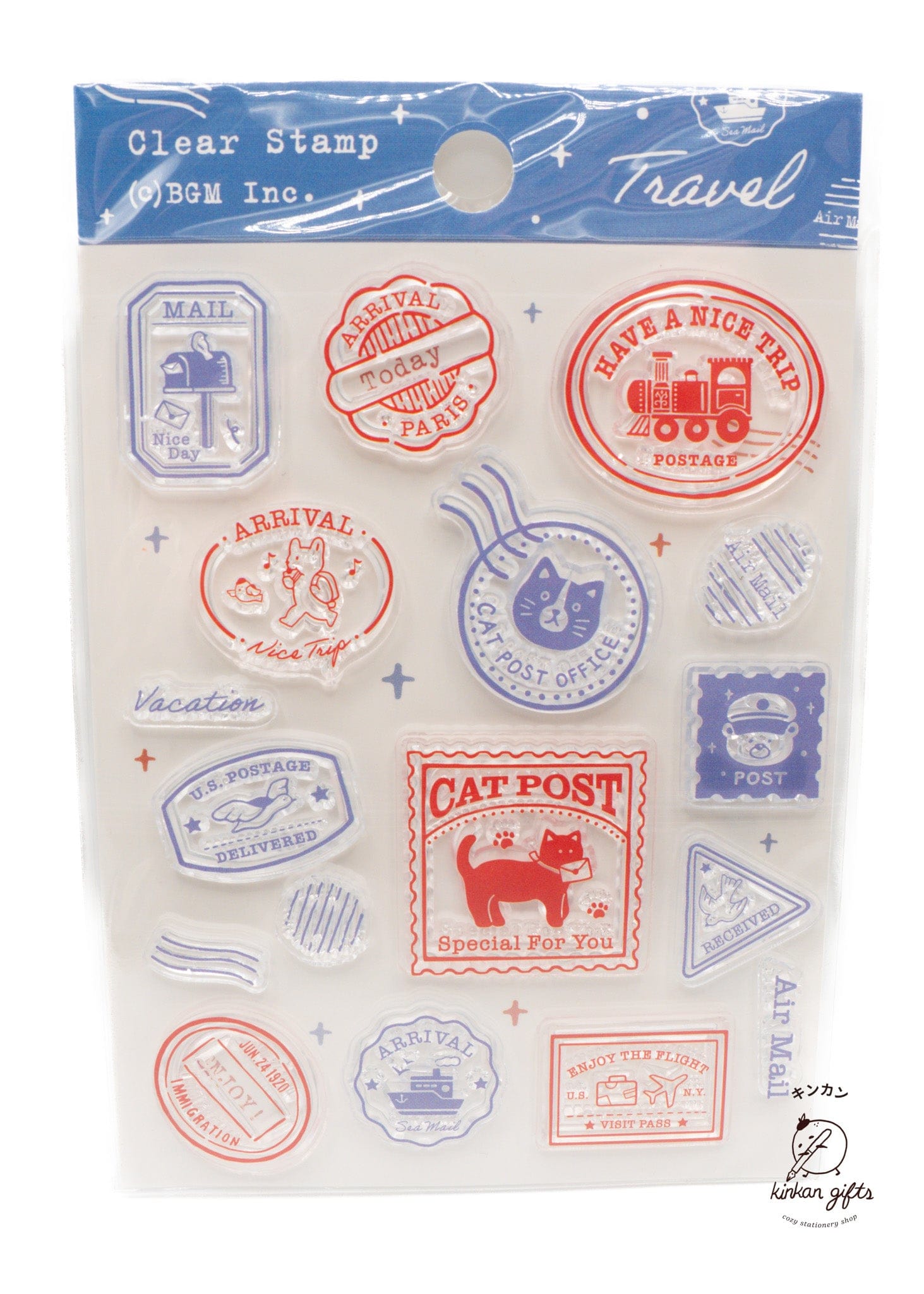 BGM INC. Stamps & Ink Pads Clear Stamps Traveling Stamps BGM Stamp Clear Stamp
