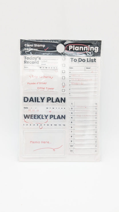 BGM INC. Stamps & Ink Pads Efficiency BGM Stamp Clear Stamp