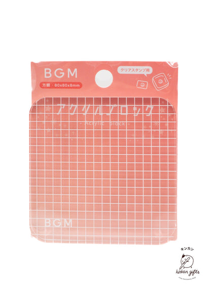 BGM INC. Stamps & Ink Pads Large BGM Stamp Clear Stamp Acrylic Blocks