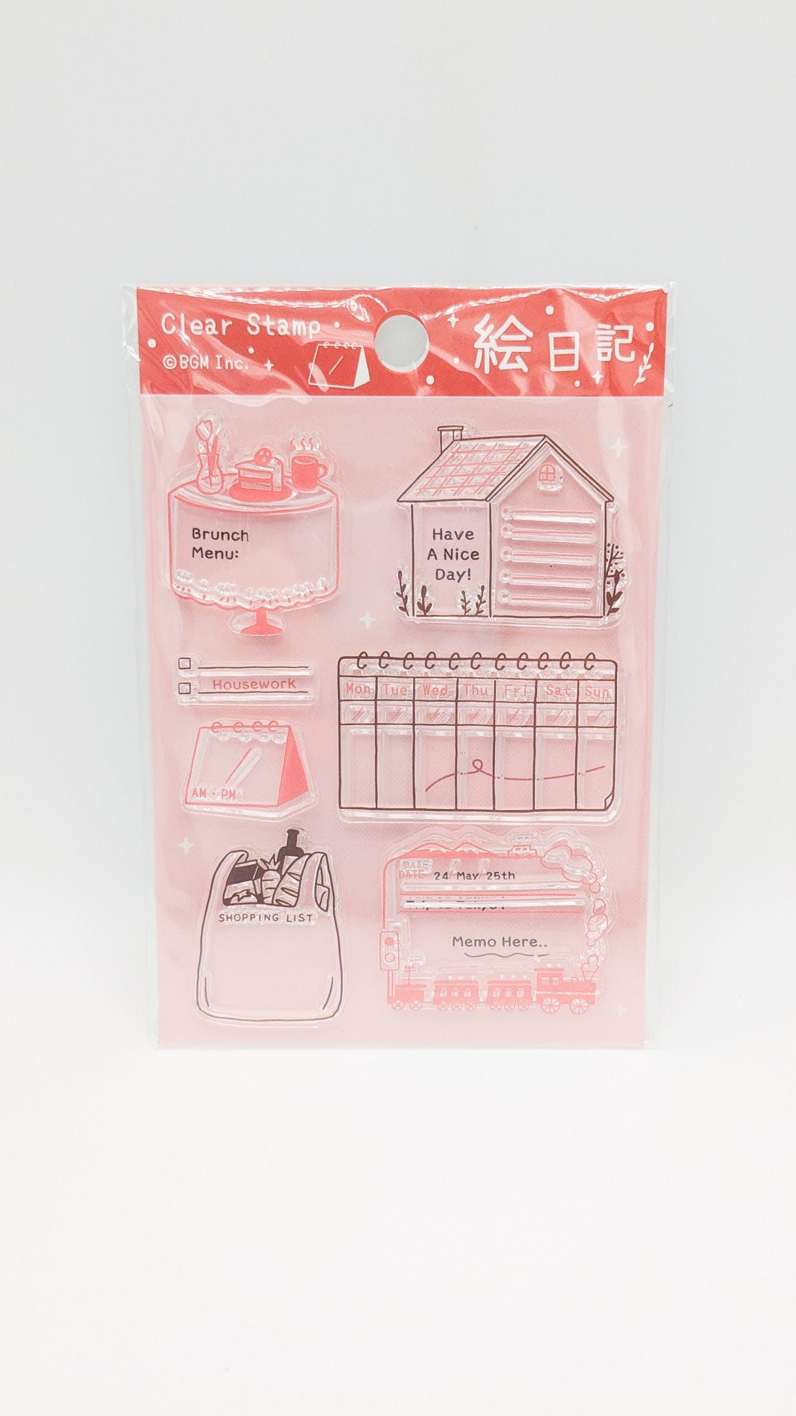 BGM INC. Stamps & Ink Pads Picture Diary BGM Stamp Clear Stamp