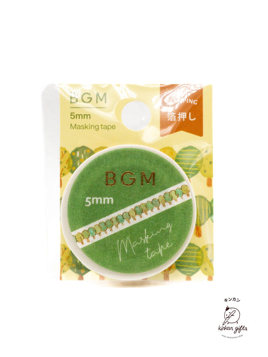 BGM INC. Washi Tape BGM Washi Tape 5mm - Row of Trees