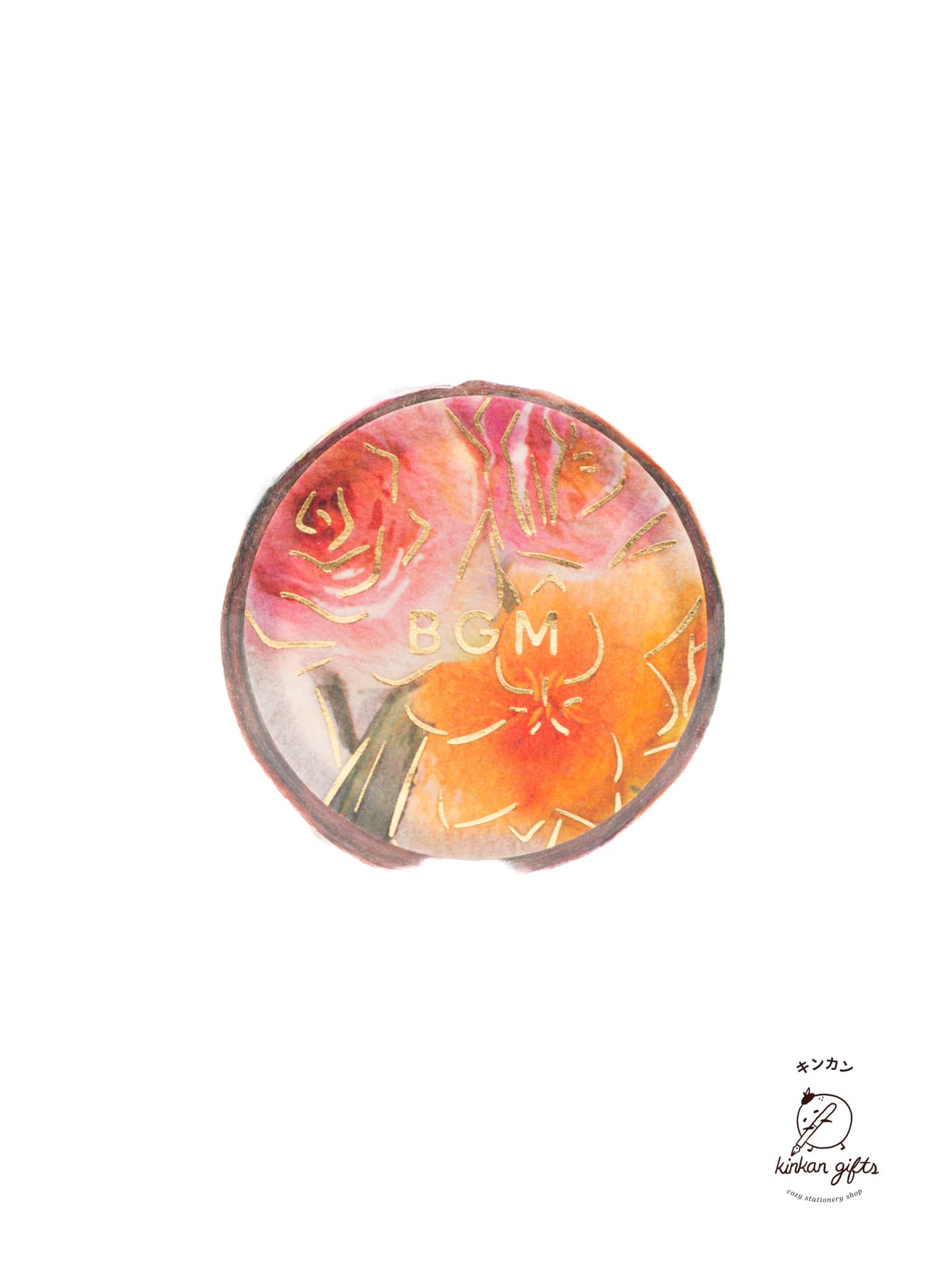 BGM INC. Washi Tape Rose BGM Washi Tape - Watercolor Flower
