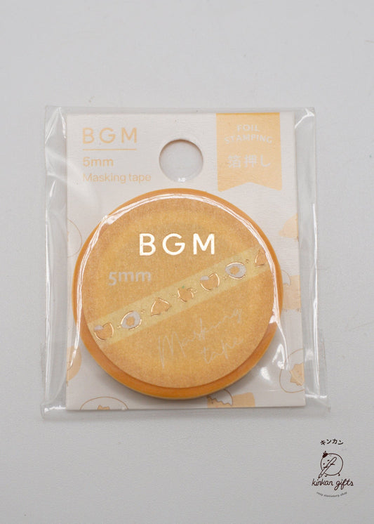 BGM INC. Washi Tape Running Chick BGM LIFE Washi Tape Turtle Chick 5mm 6-types